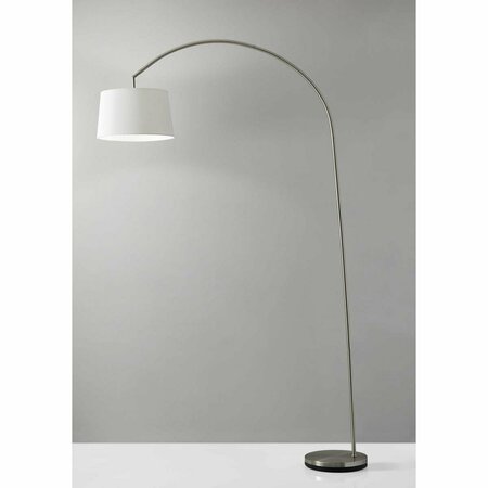 HAZ Brushed Steel Metal Arc Lamp; 12.5 x 53.5- 60 x 83 in. HA3094746